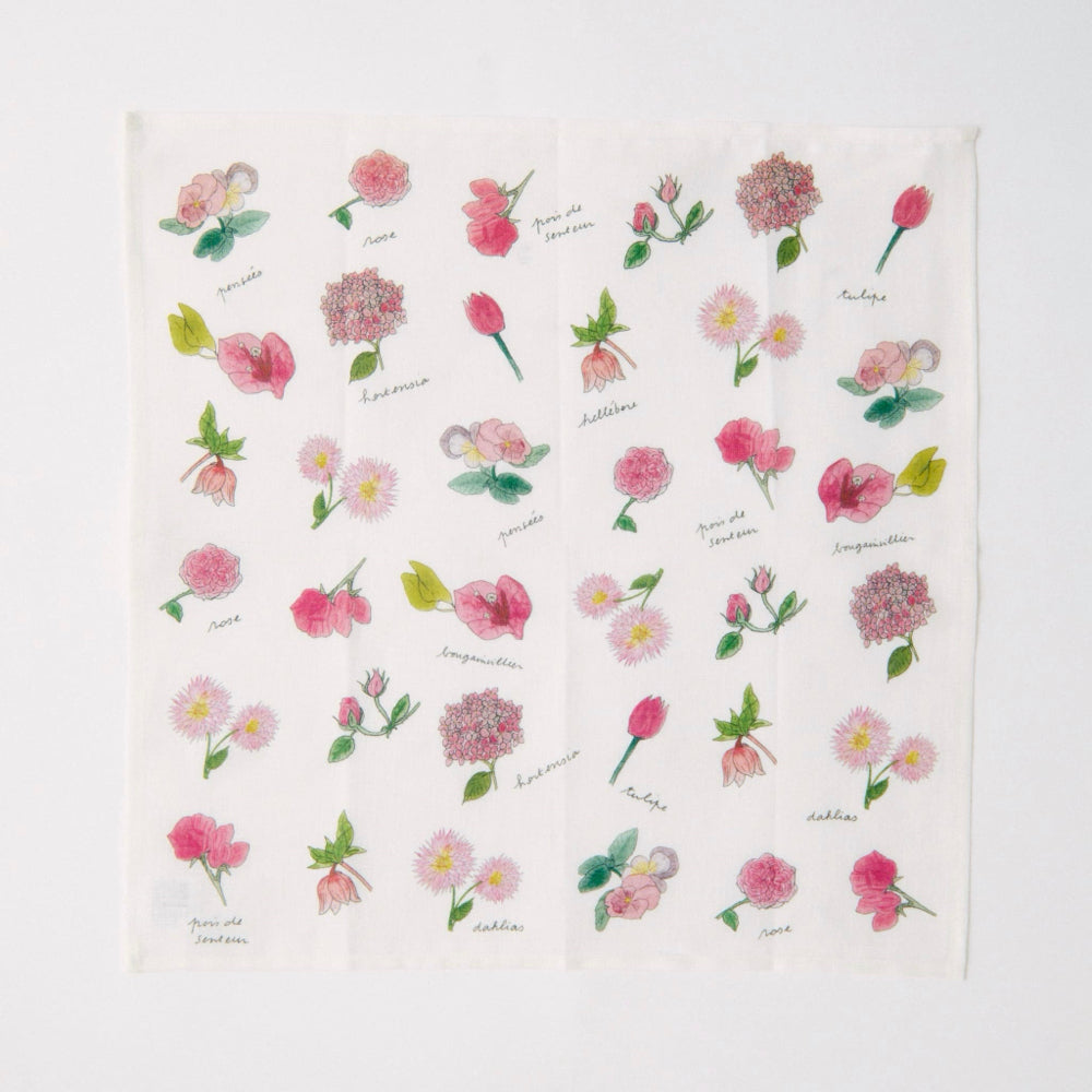 ISABELLE BOINOT ハンカチ ピンクのお花 – JINNAN HOUSE