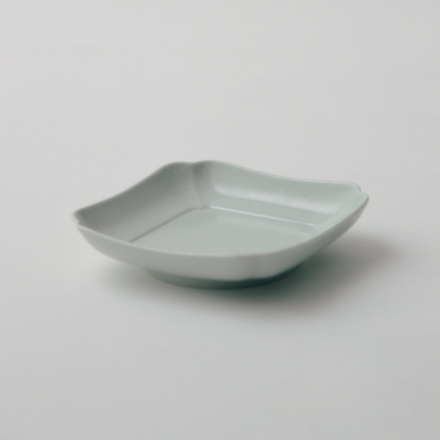 木瓜 (もっこう)角皿 土灰