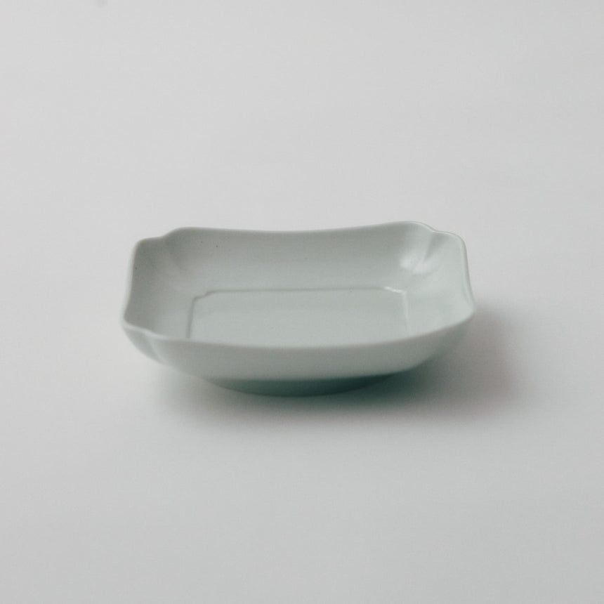 木瓜 (もっこう)角皿 土灰
