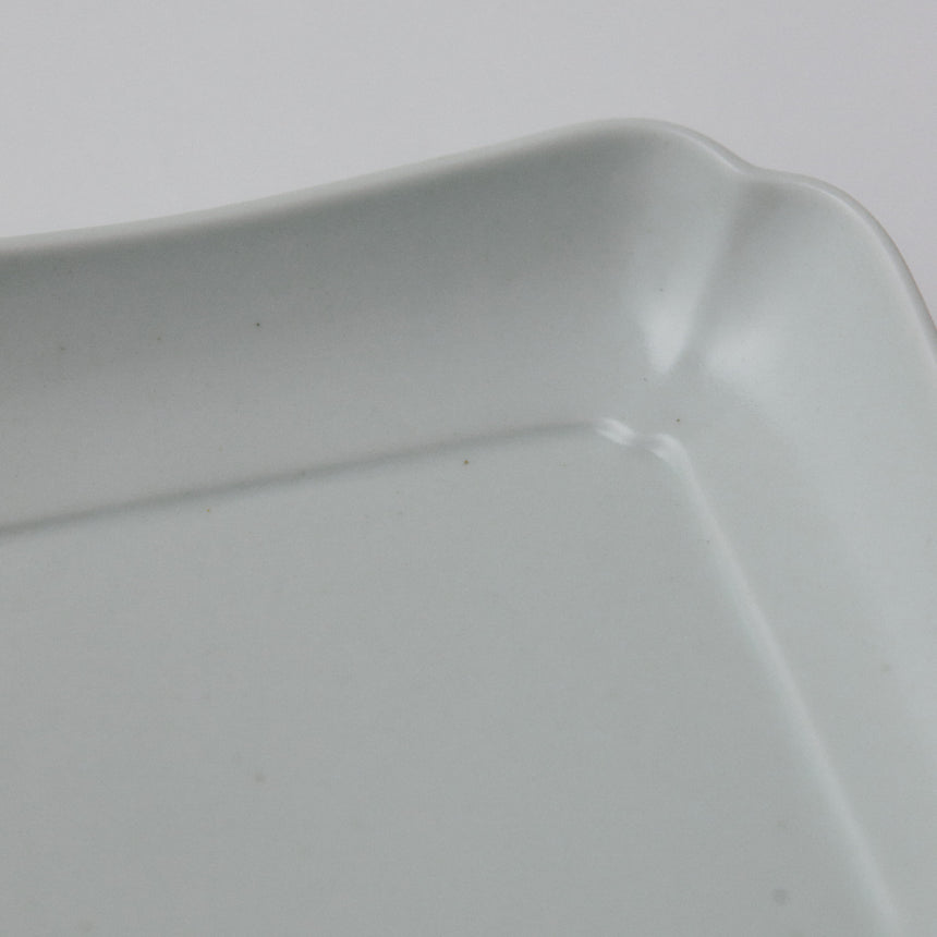 木瓜 (もっこう)角皿 土灰