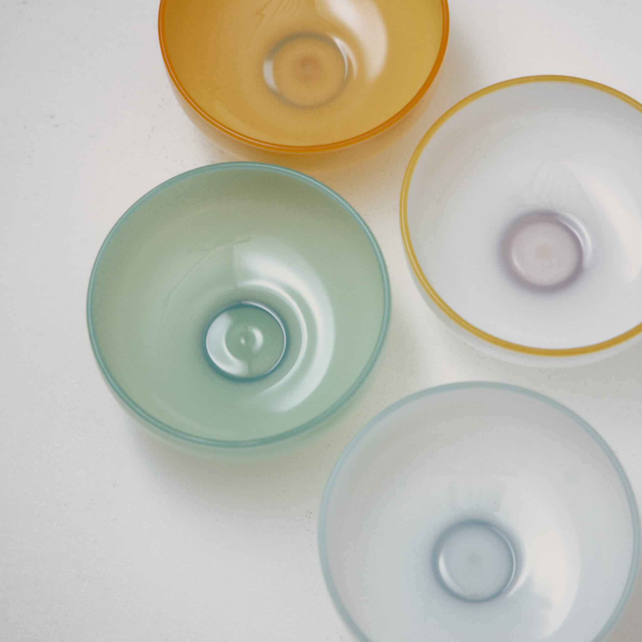 SNOW BOWL|ガラスのボウル ミントグリーン