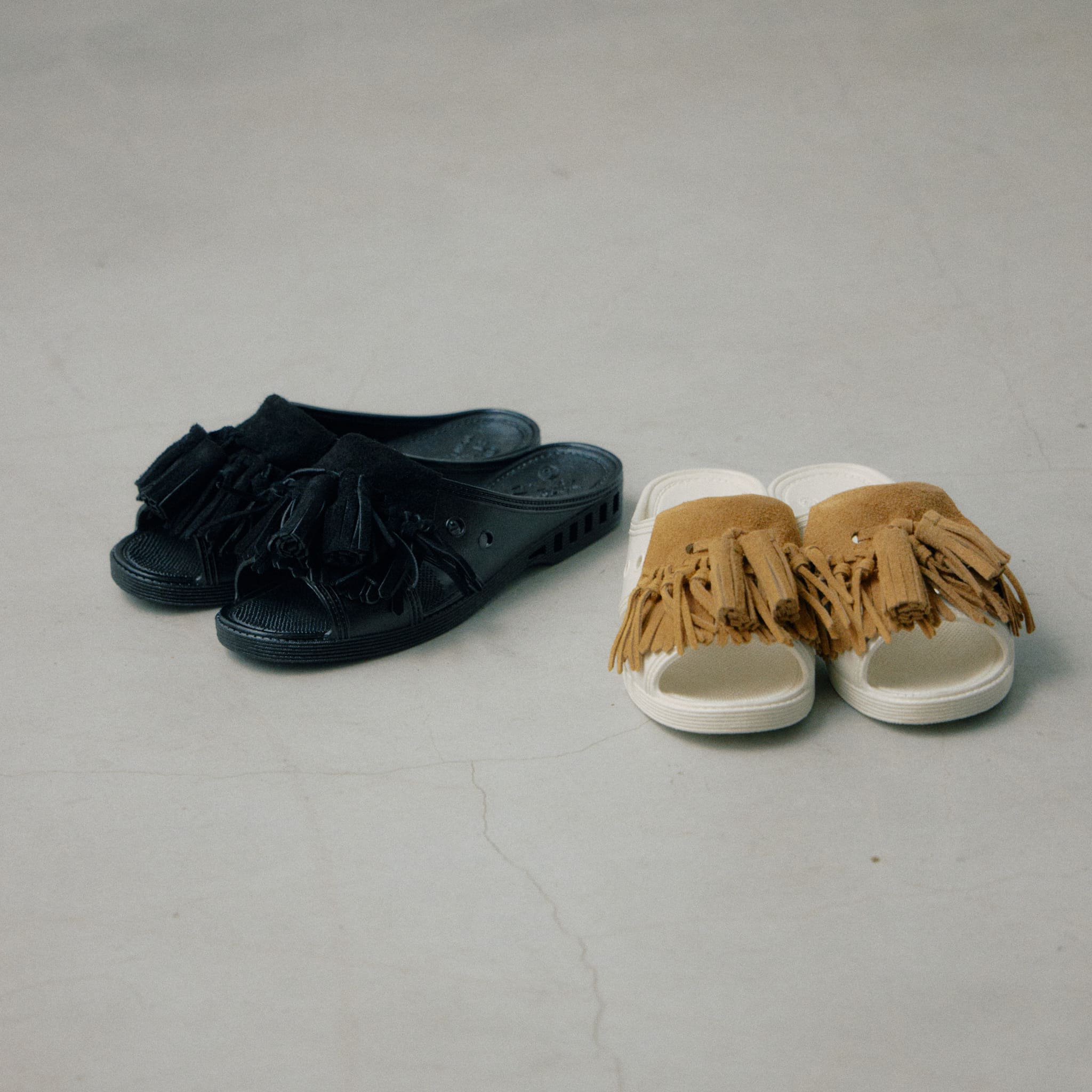 BENSAN-D SUEDE FRINGE TUSSEL|23.0〜26.0cm