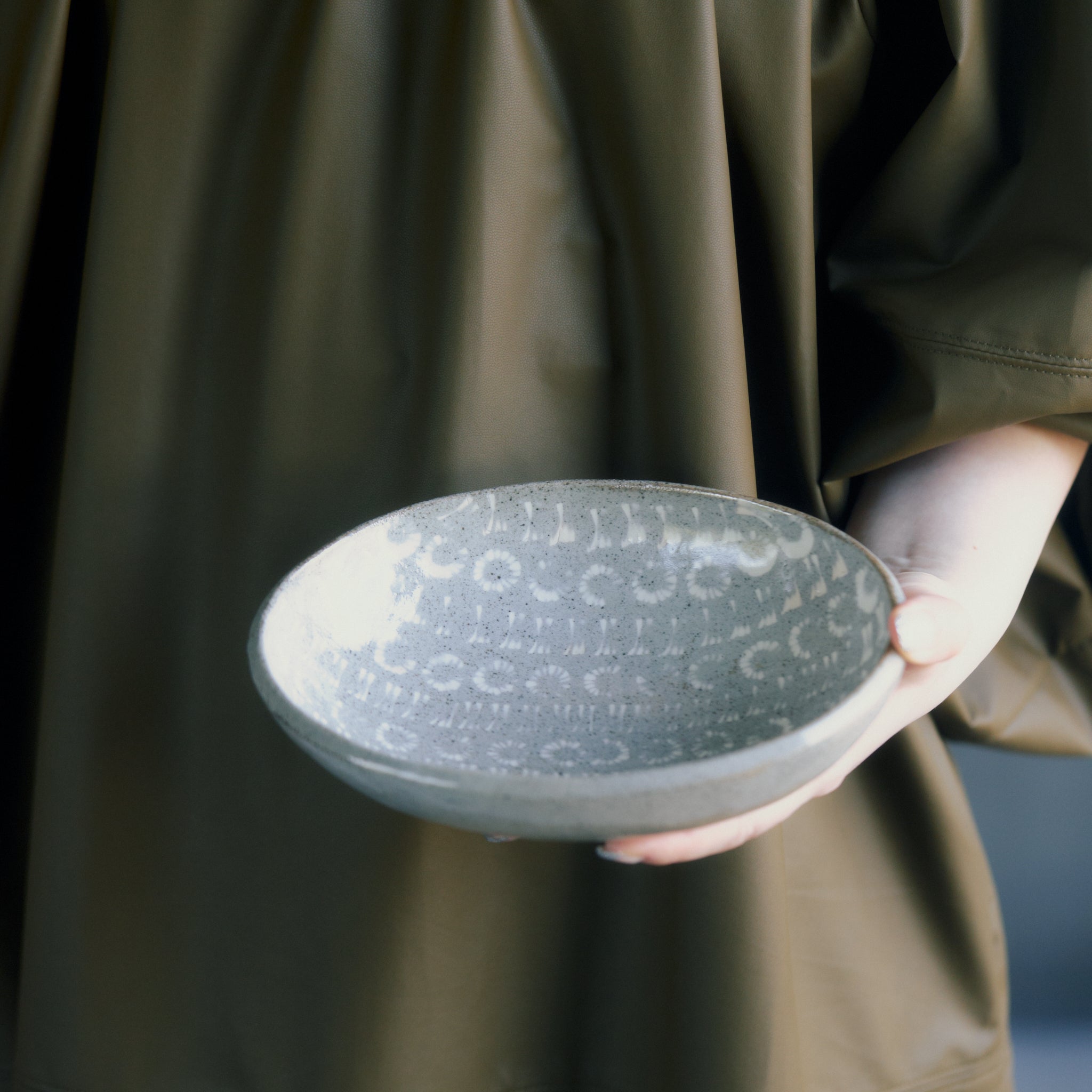 柴山香織 象嵌 楕円鉢皿(中)