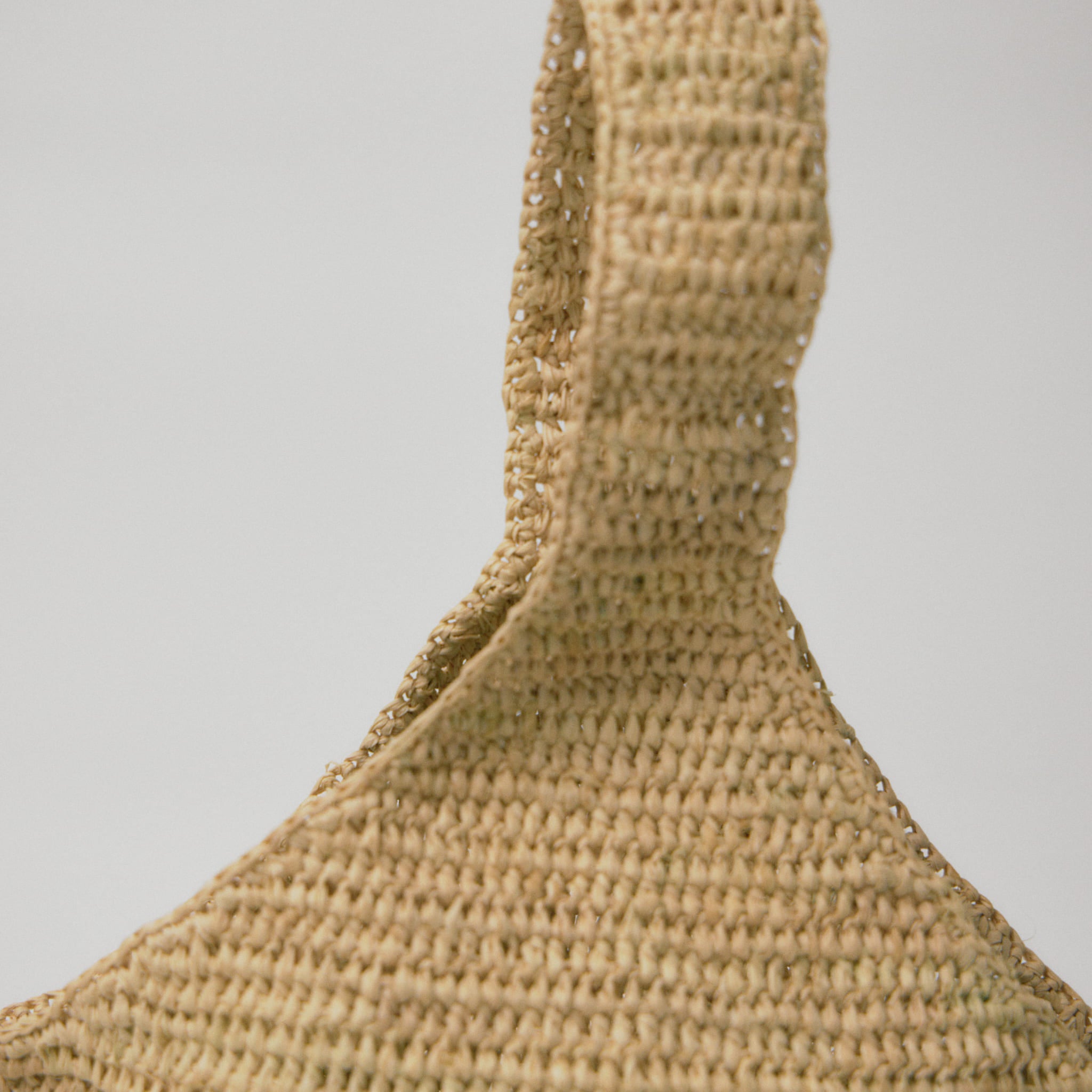 ラフィアかぎ編みバッグ