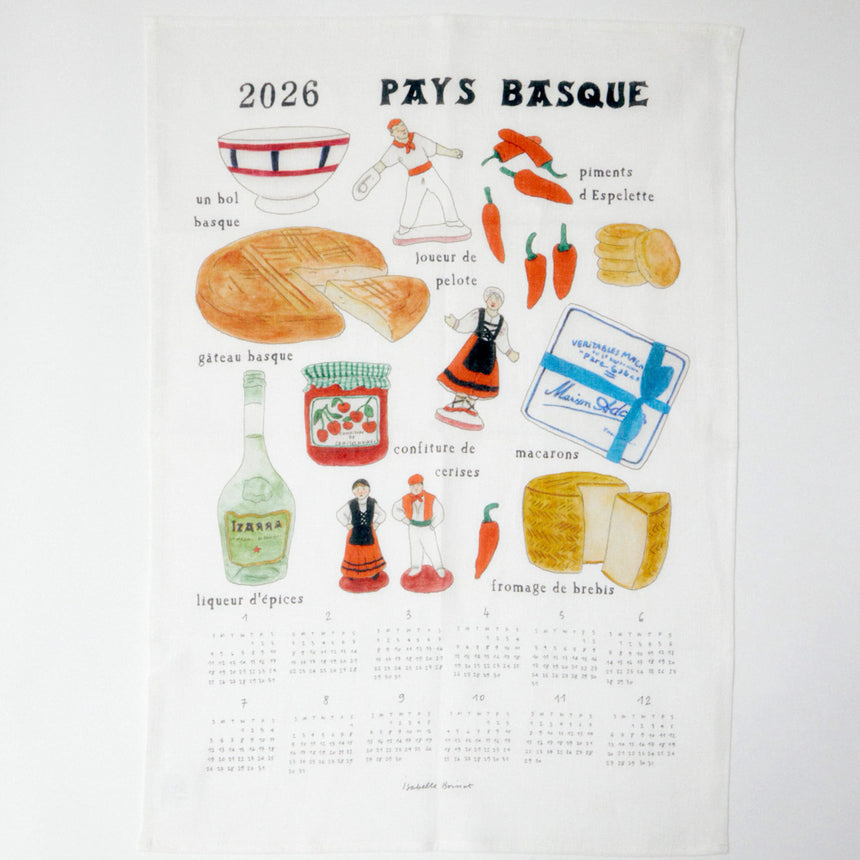 2026 リネンカレンダー|ISABELLE BOINOT
