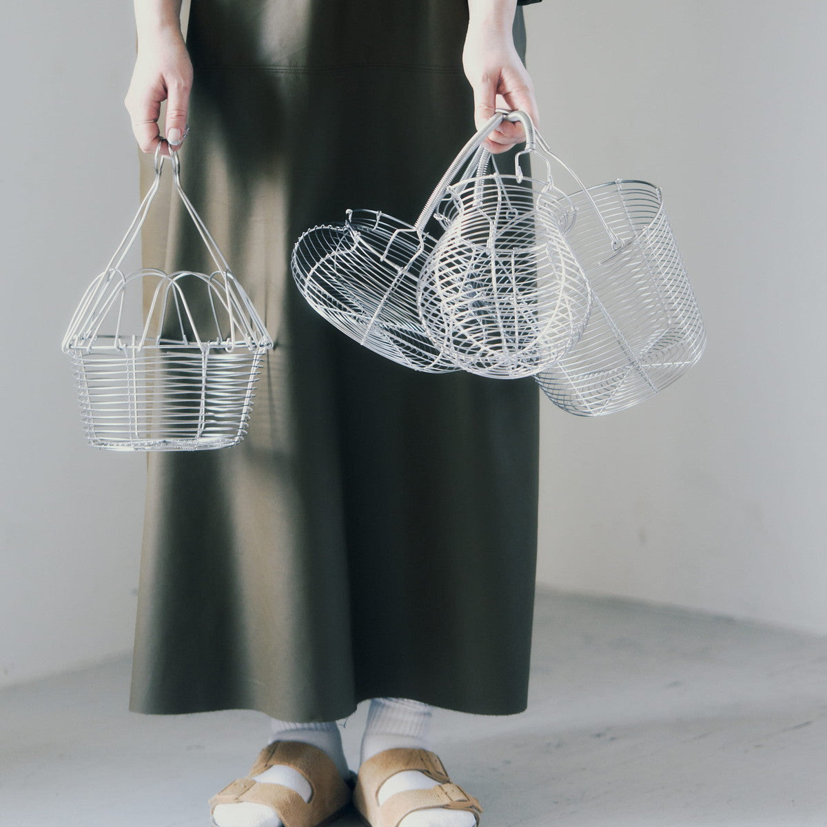 開閉バスケット 浅型