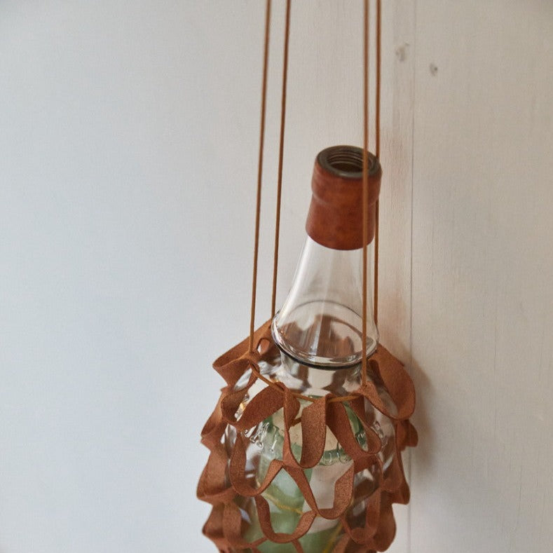 ガラスのキャンドルポッド(キャンドル付)