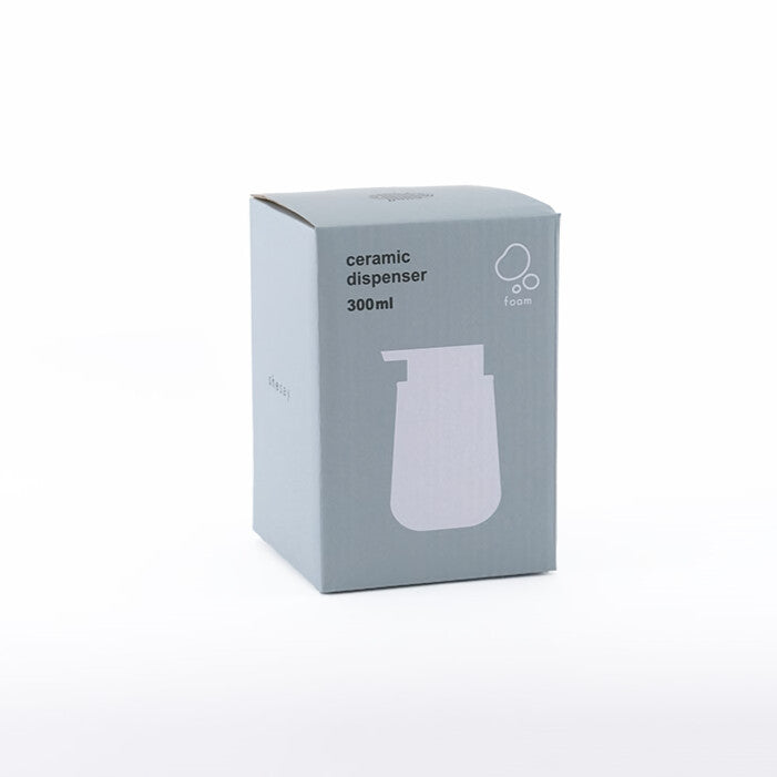 マットな質感のソープディスペンサー 泡タイプ/陶器