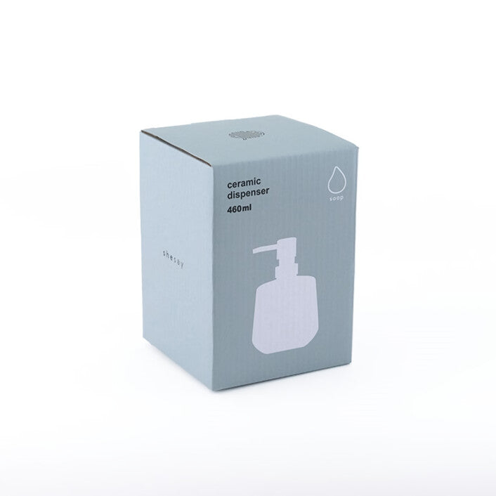 マットな質感のソープディスペンサー 液体タイプ/陶器