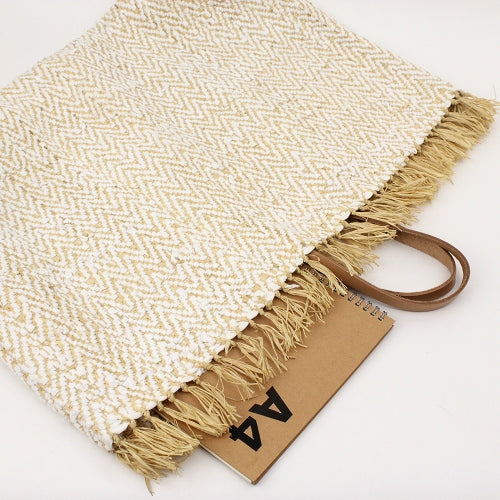 ラフィアコットンバッグ