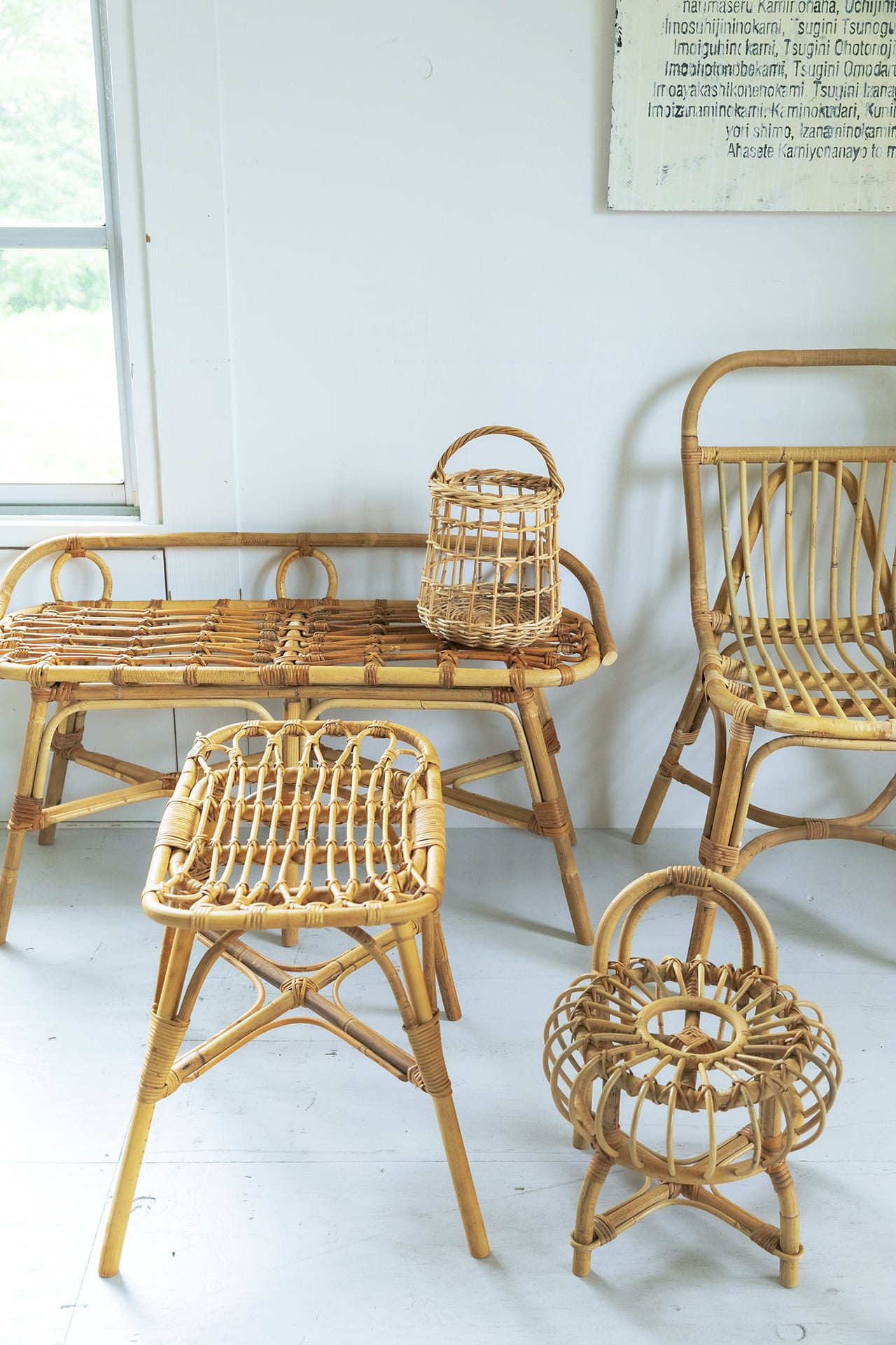 ラタン ダイニングチェア