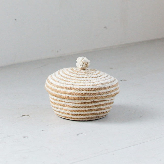 蓋つきラウンドバスケット