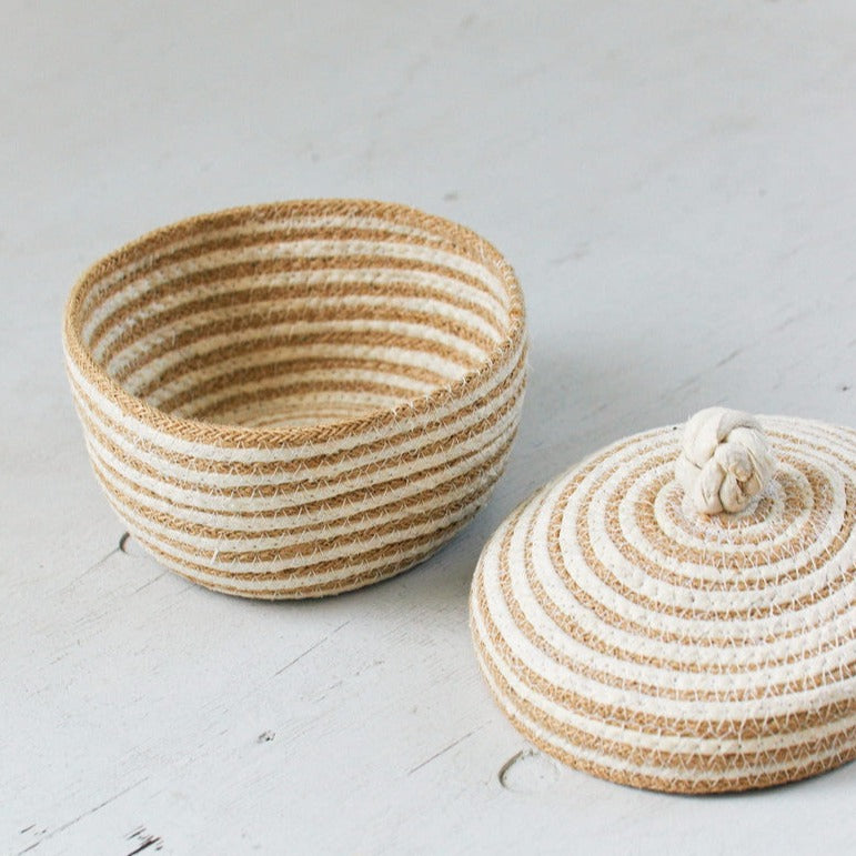 蓋つきラウンドバスケット