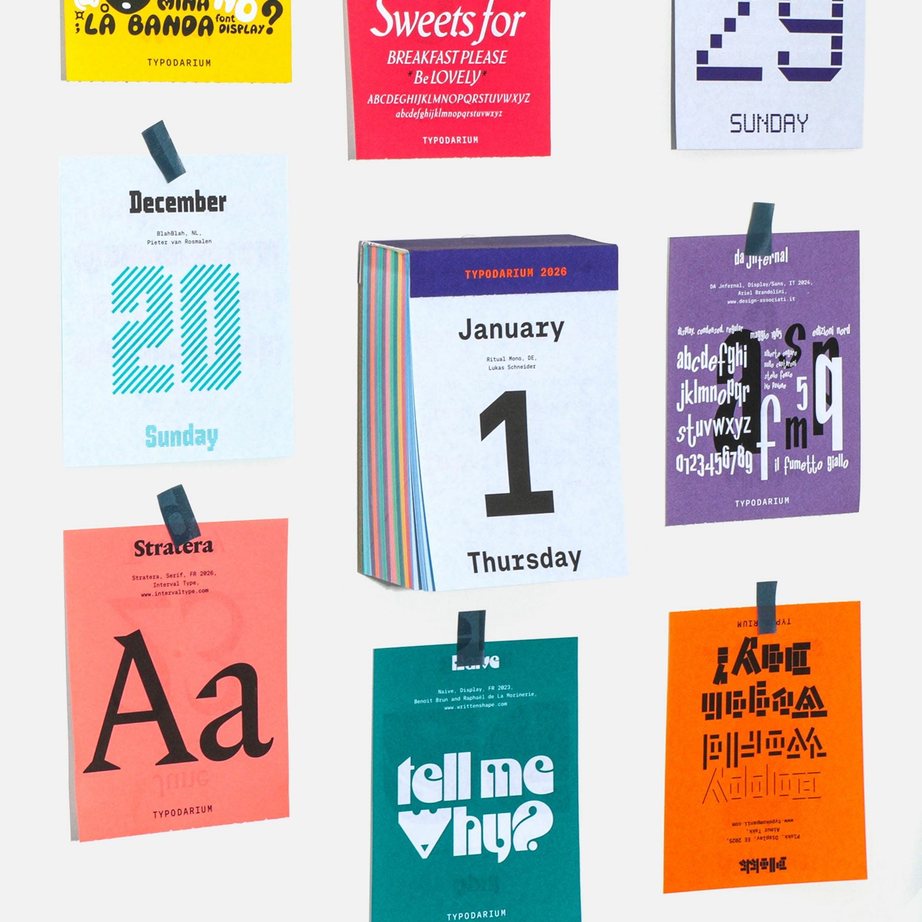 Typodarium 2026｜カレンダー
