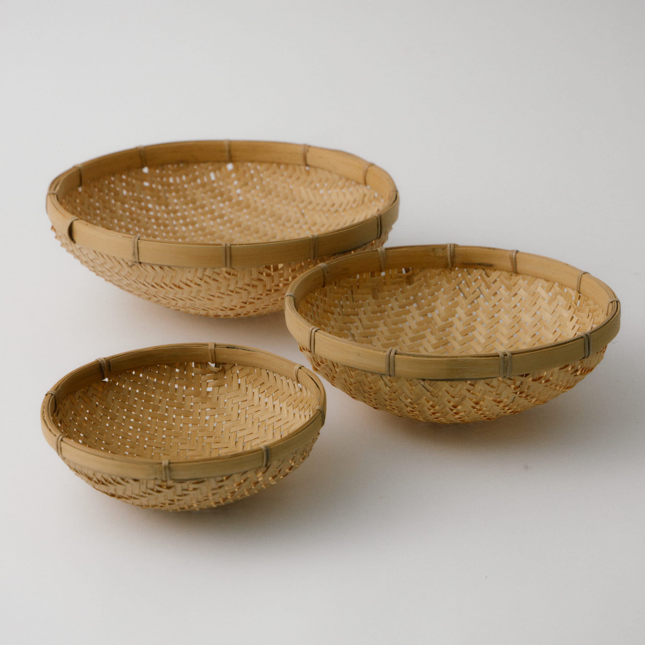 竹製　楕円形　片口ザル　3点セット 竹製ざる(3個セット) – JINNAN HOUSE