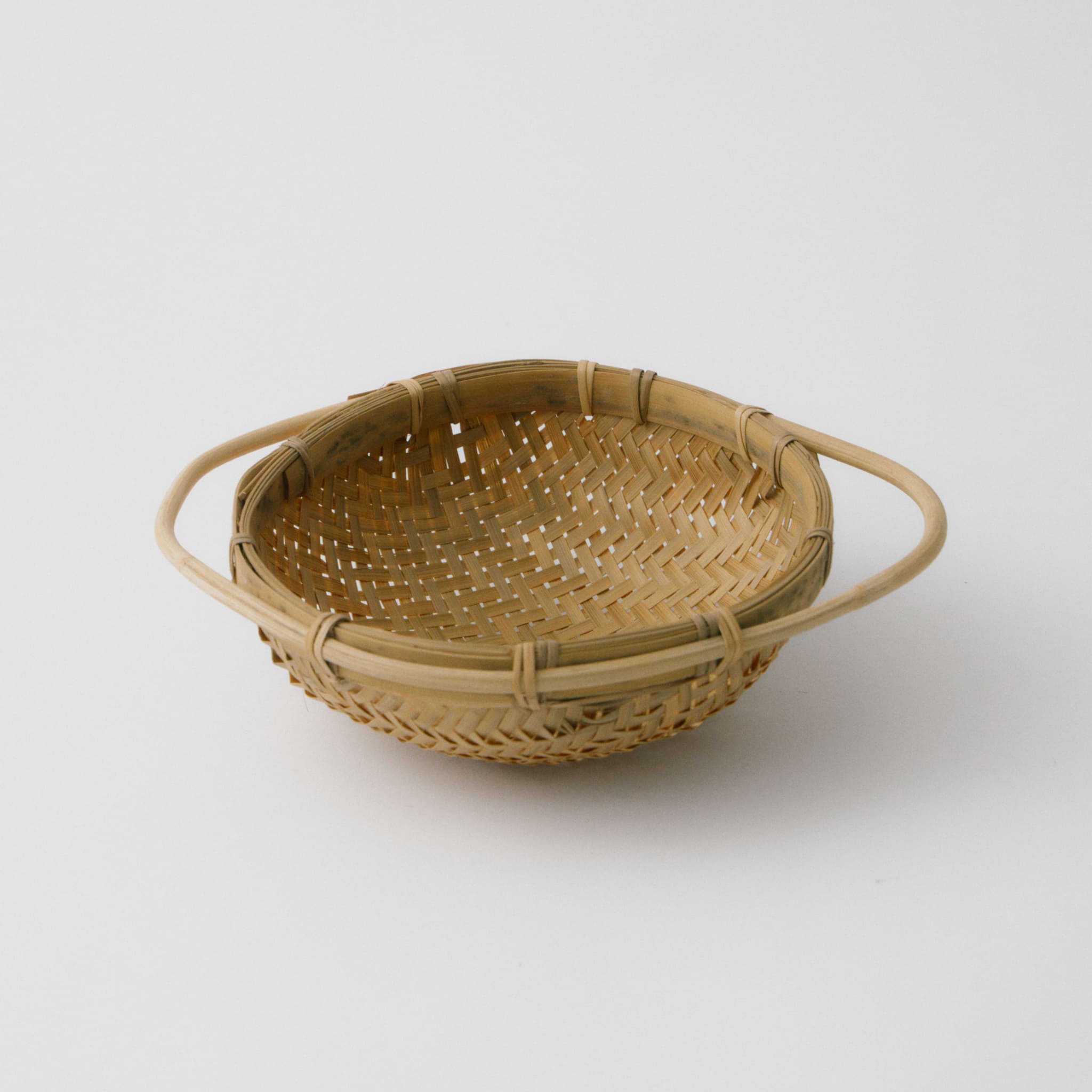 ハンドルつき竹ザル（2個セット）