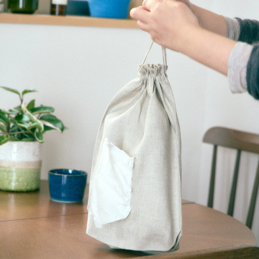 ティッシュケースカバー紐付