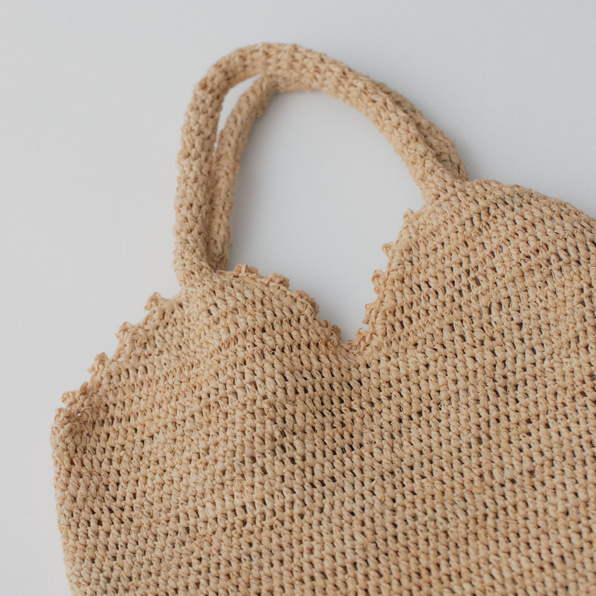 ラフィアクロッシェバッグ ミニ