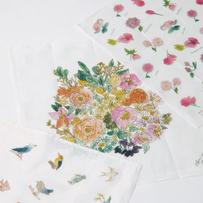 ISABELLE BOINOT ハンカチ ピンクのお花