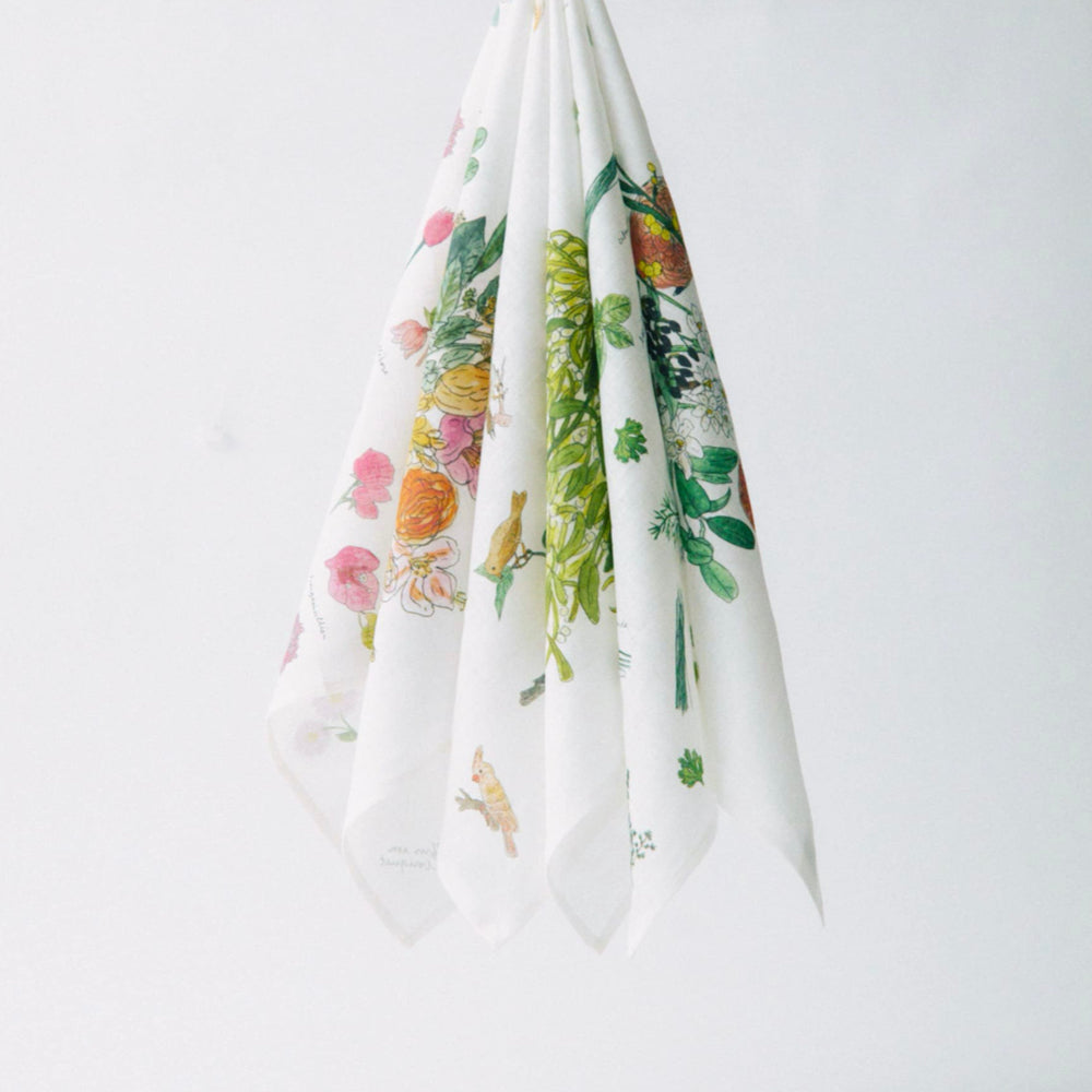 ISABELLE BOINOT ハンカチ ピンクのお花