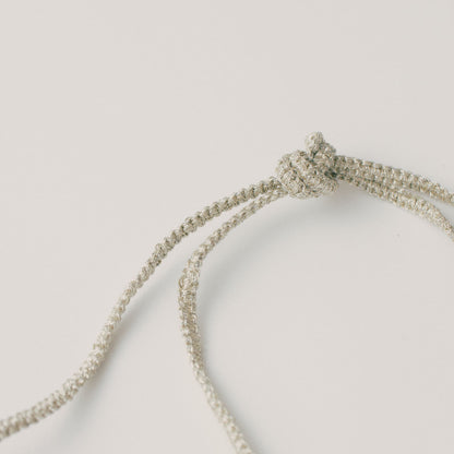 METALLIC MACRAME SAKOCHE BAG