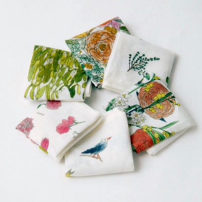 ISABELLE BOINOT ハンカチ ピンクのお花