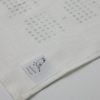 2026 リネンカレンダー｜ISABELLE BOINOT