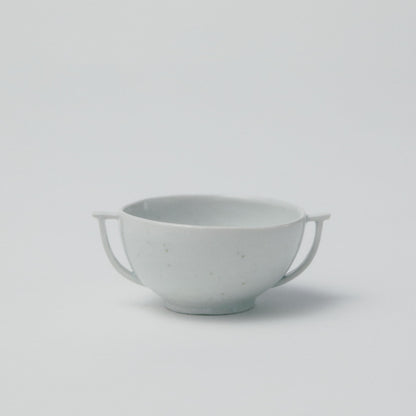 タナカシゲオ 白瓷耳盃