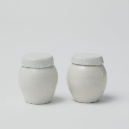 タナカシゲオ 白瓷茶入