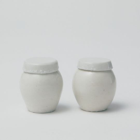 タナカシゲオ 白瓷茶入