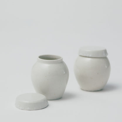 タナカシゲオ 白瓷茶入