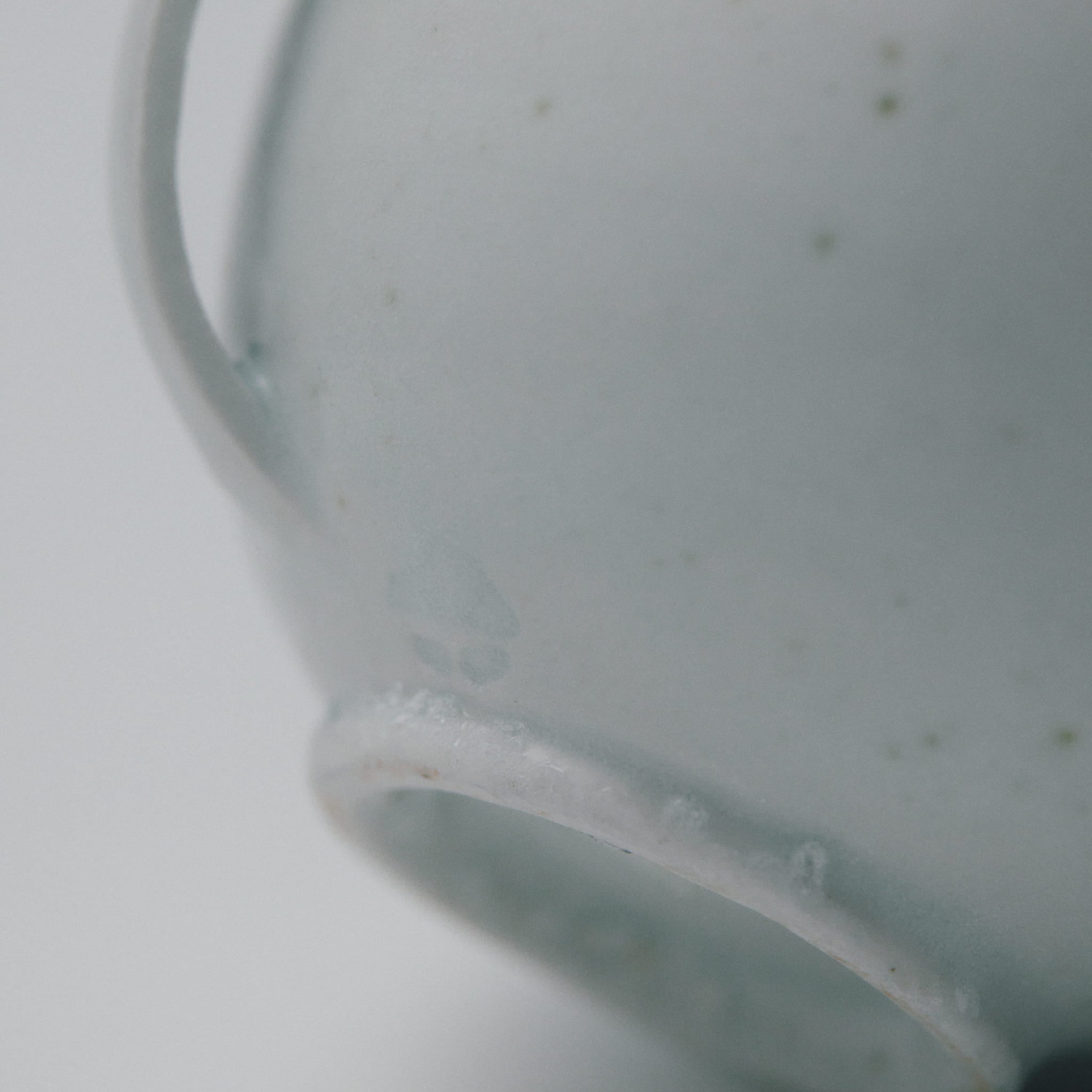 タナカシゲオ 白瓷耳盃