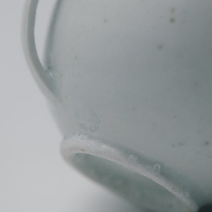 タナカシゲオ 白瓷耳盃