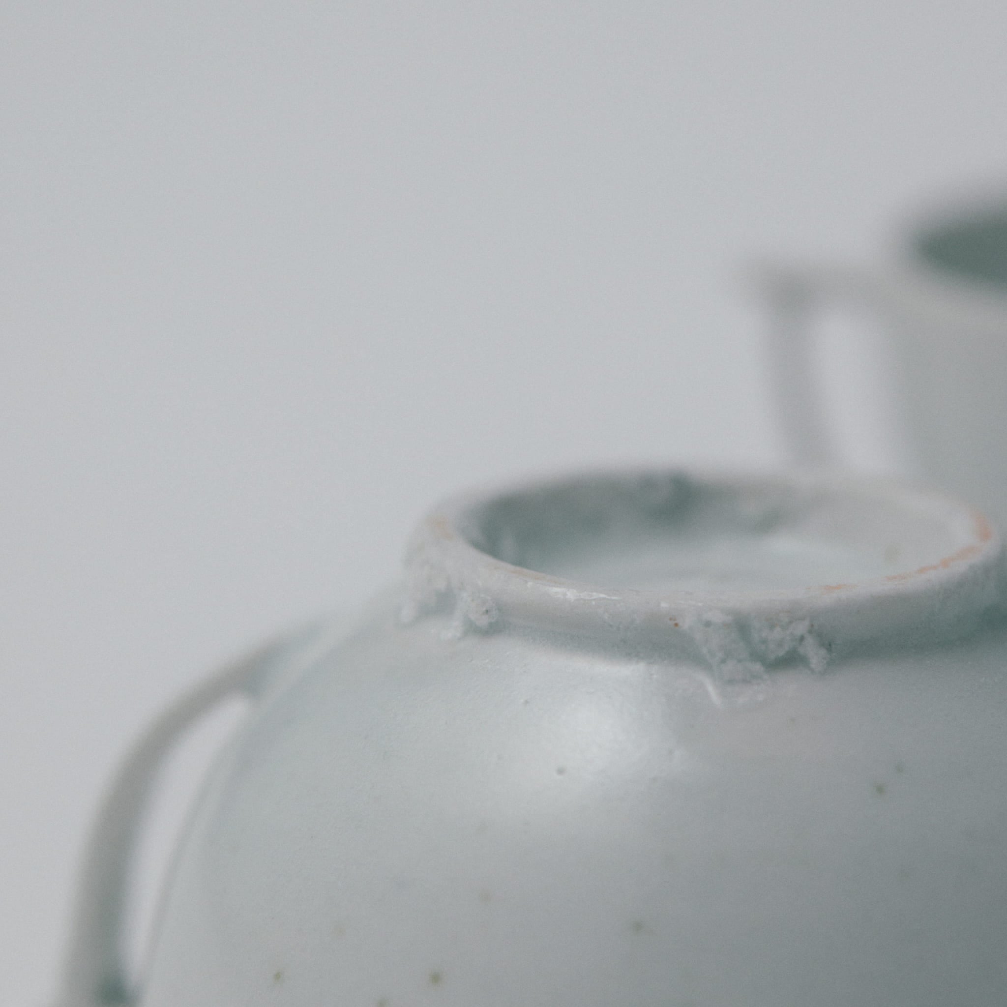 タナカシゲオ 白瓷耳盃