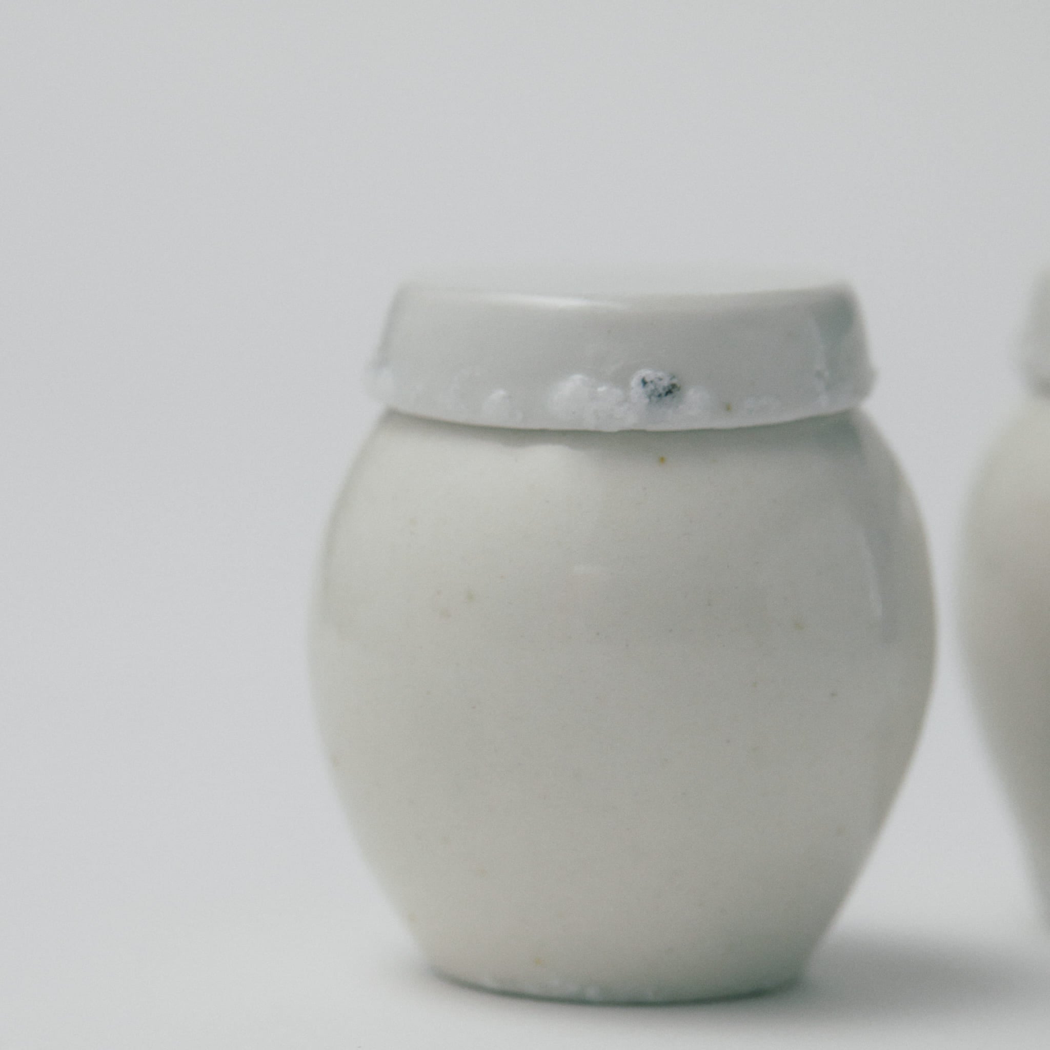 タナカシゲオ 白瓷茶入