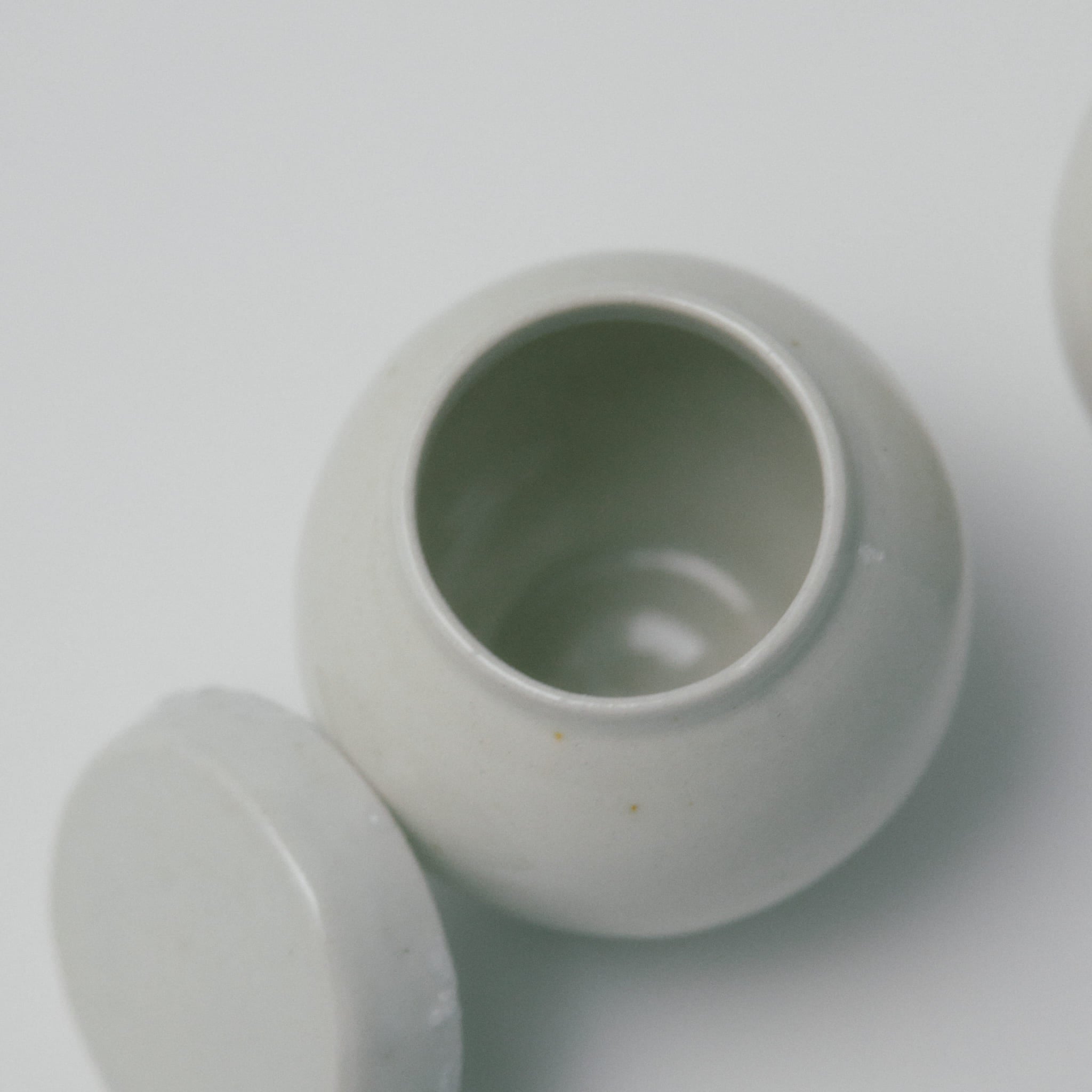 タナカシゲオ 白瓷茶入