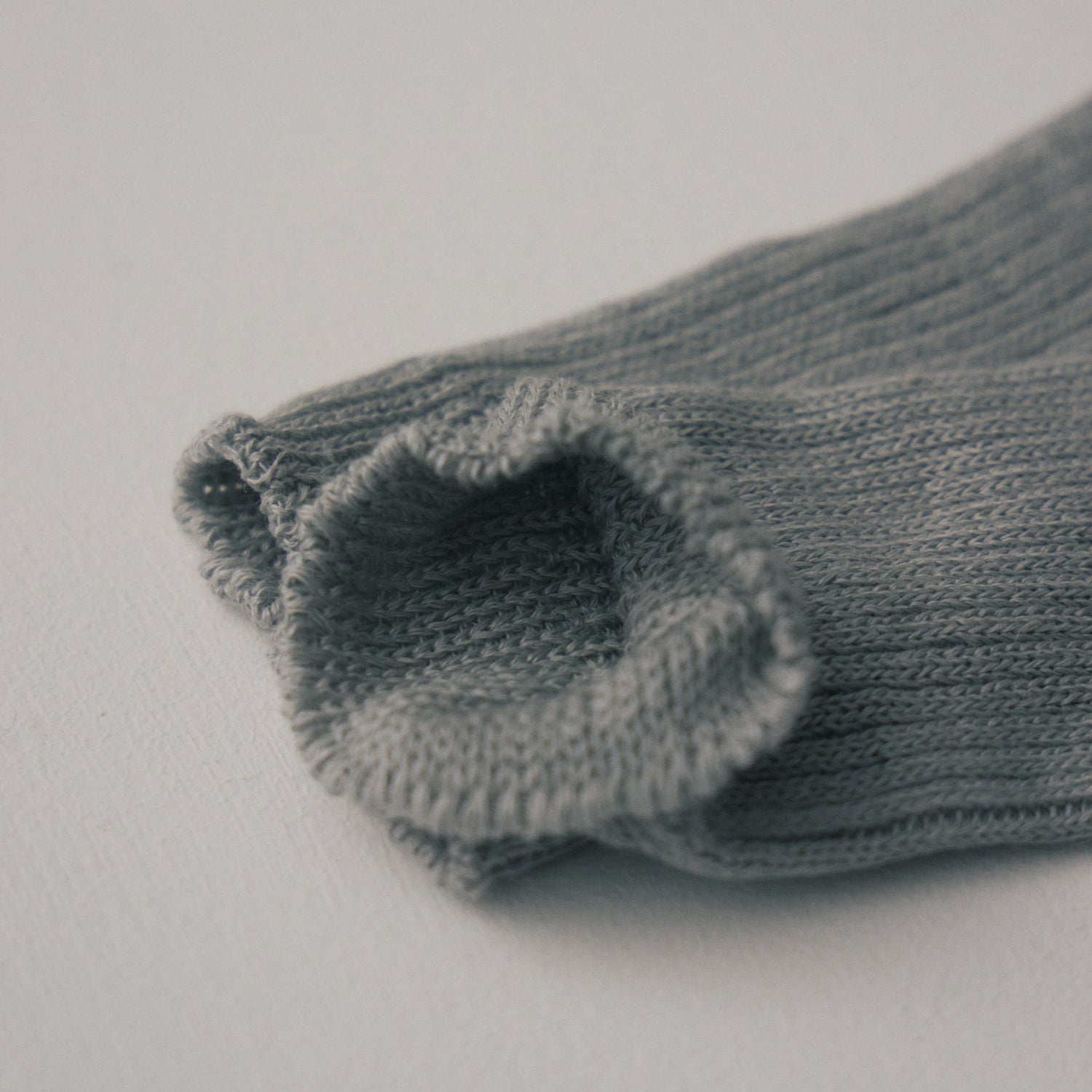 リネンミドルゲージリブソックス