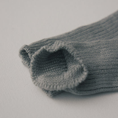 リネンミドルゲージリブソックス