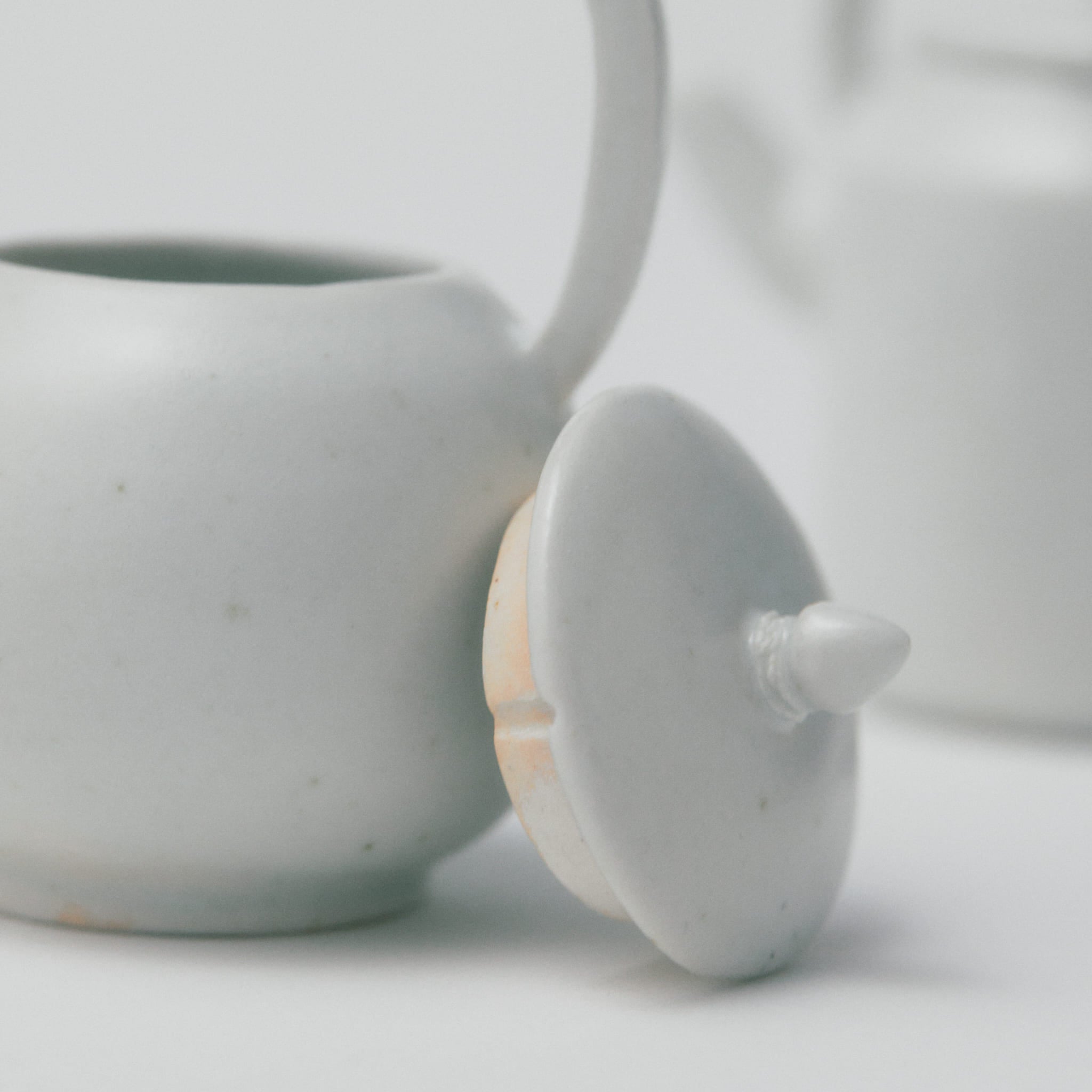 タナカシゲオ 白瓷上手急須