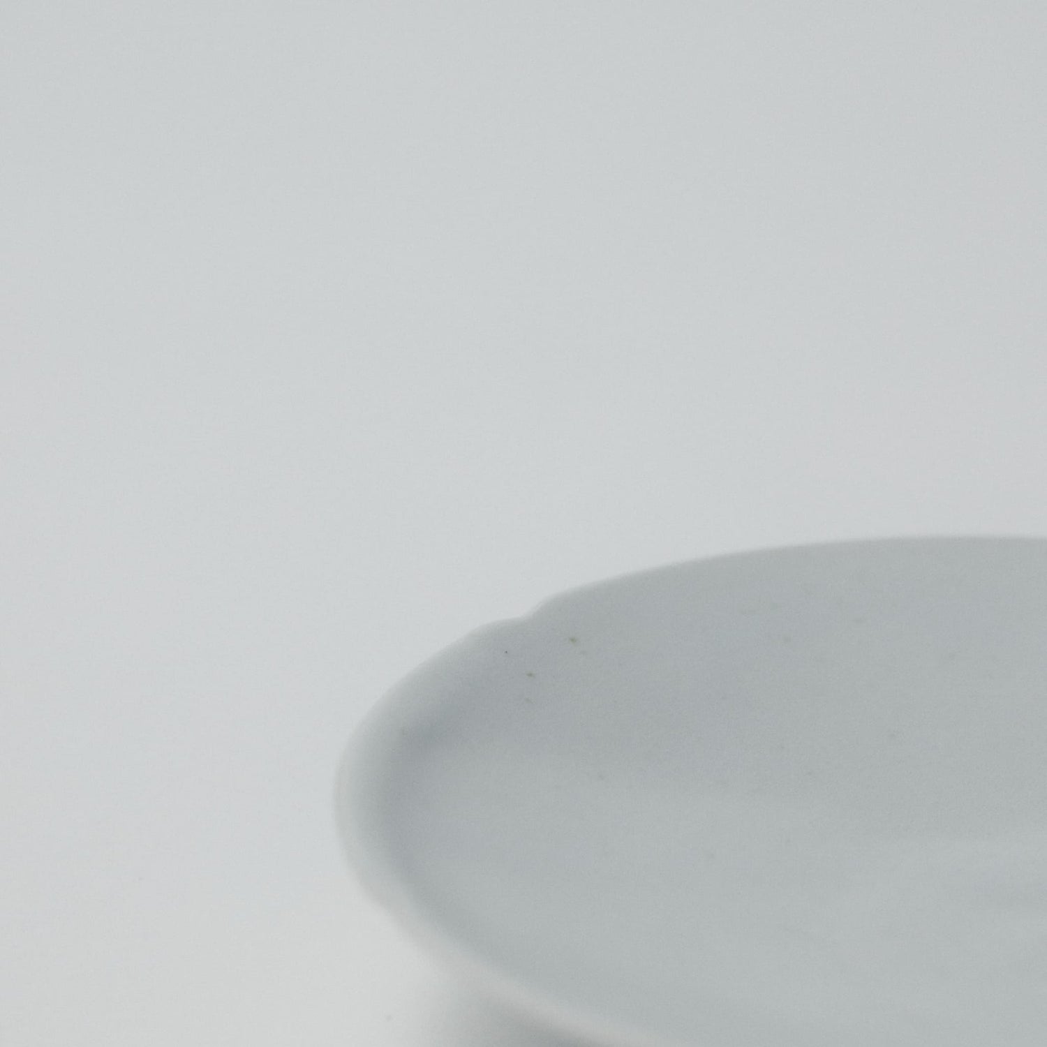 タナカシゲオ 白瓷輪花6寸皿