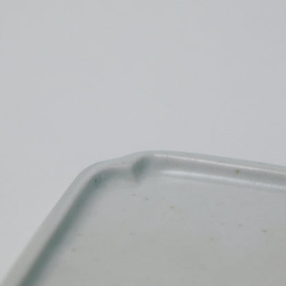 タナカシゲオ 白瓷ソバン角小皿