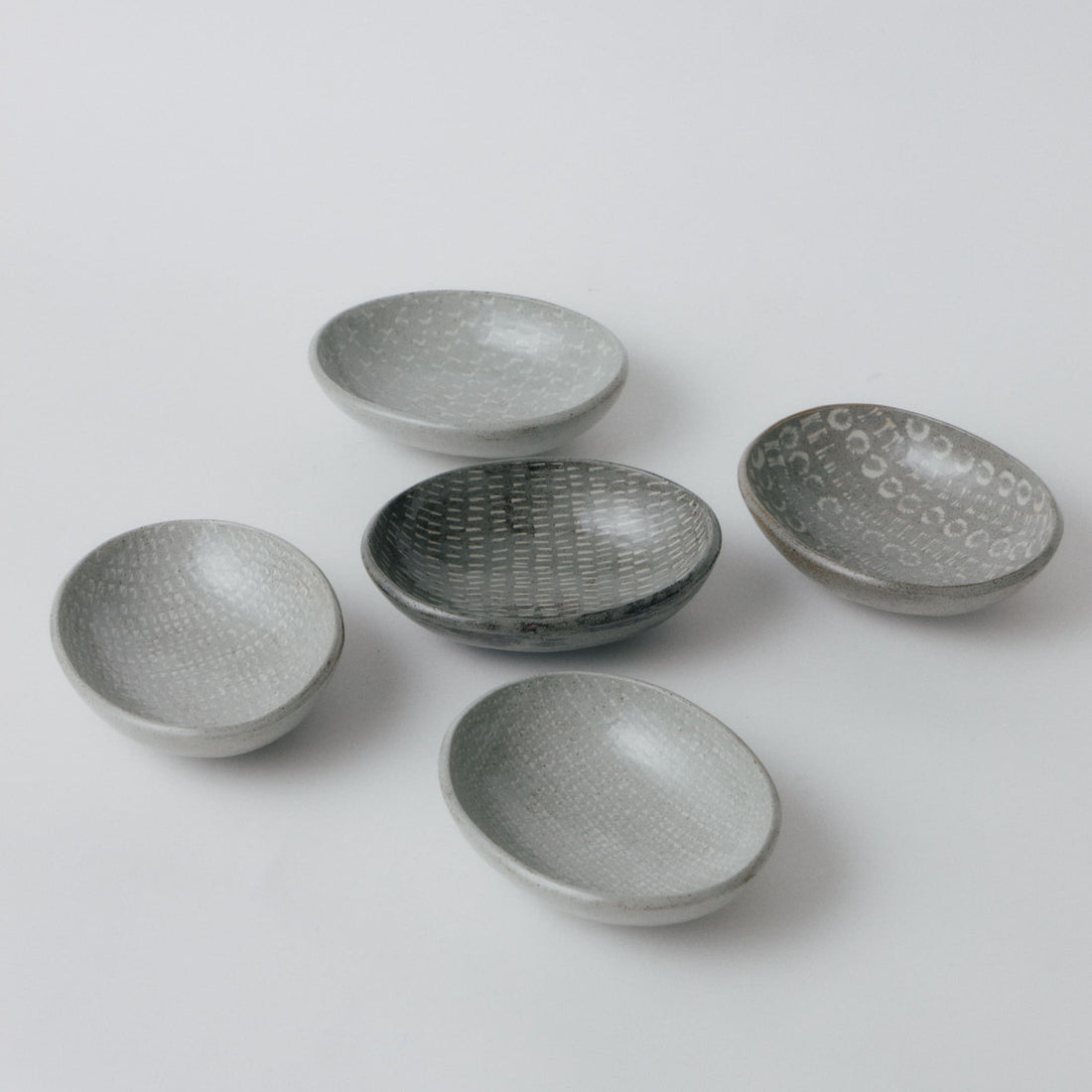 柴山香織 象嵌 楕円鉢皿（中）