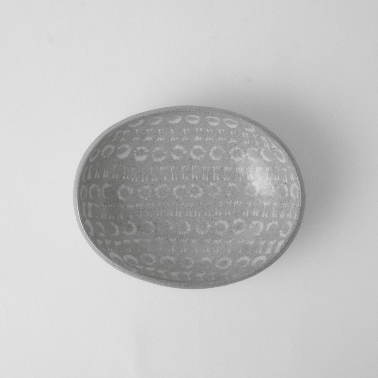 柴山香織 象嵌 楕円鉢皿（中）