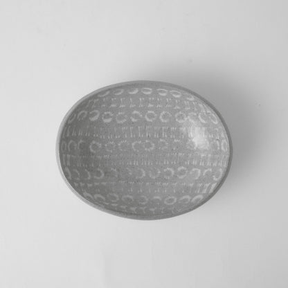 柴山香織 象嵌 楕円鉢皿（中）