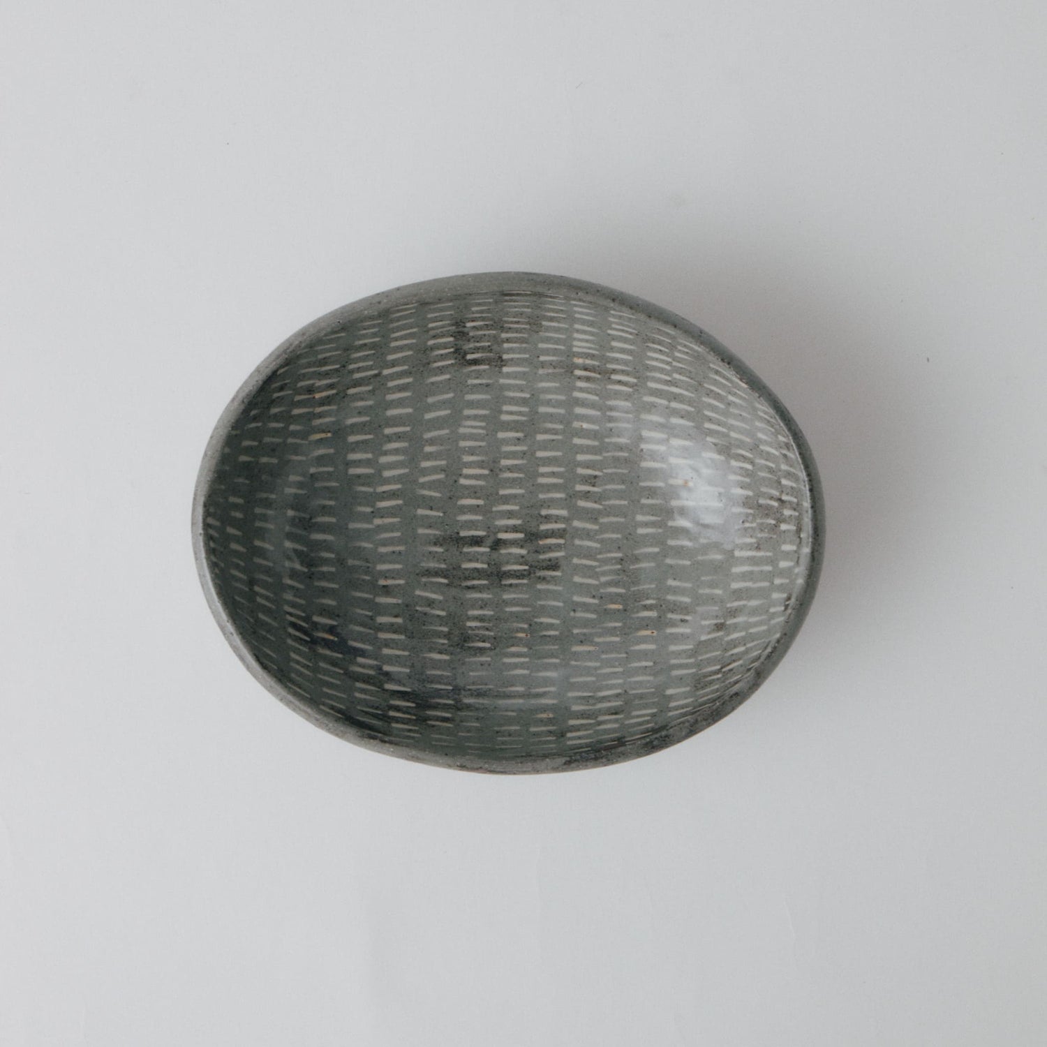 柴山香織 象嵌 楕円鉢皿（中）