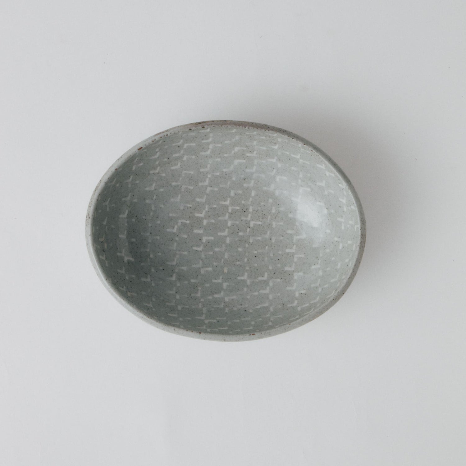 柴山香織 象嵌 楕円鉢皿（中）