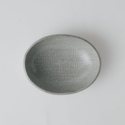 柴山香織 象嵌 楕円鉢皿（中）