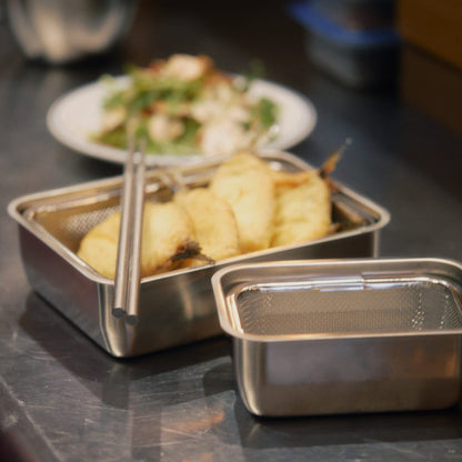 システムバット&amp;下ごしらえ角ザル セット