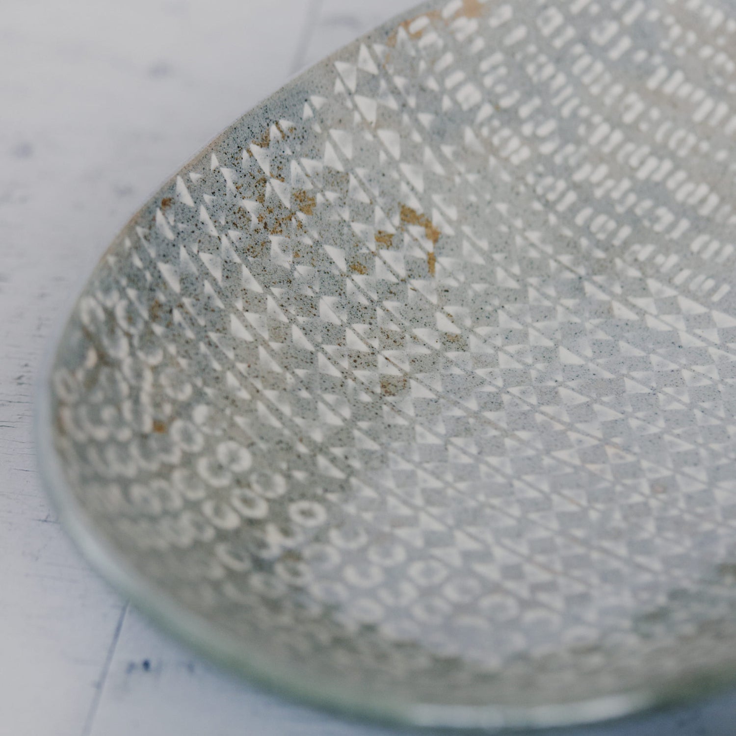 柴山香織 象嵌 楕円鉢皿（大）