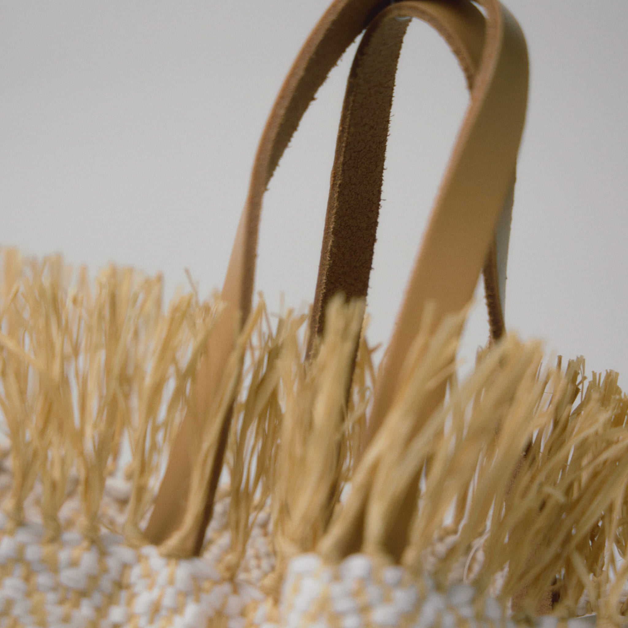 ラフィアコットンバッグ
